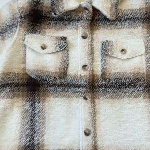 Joie Plaid Boyfriend Shacket 2X - Picture 3 of 7